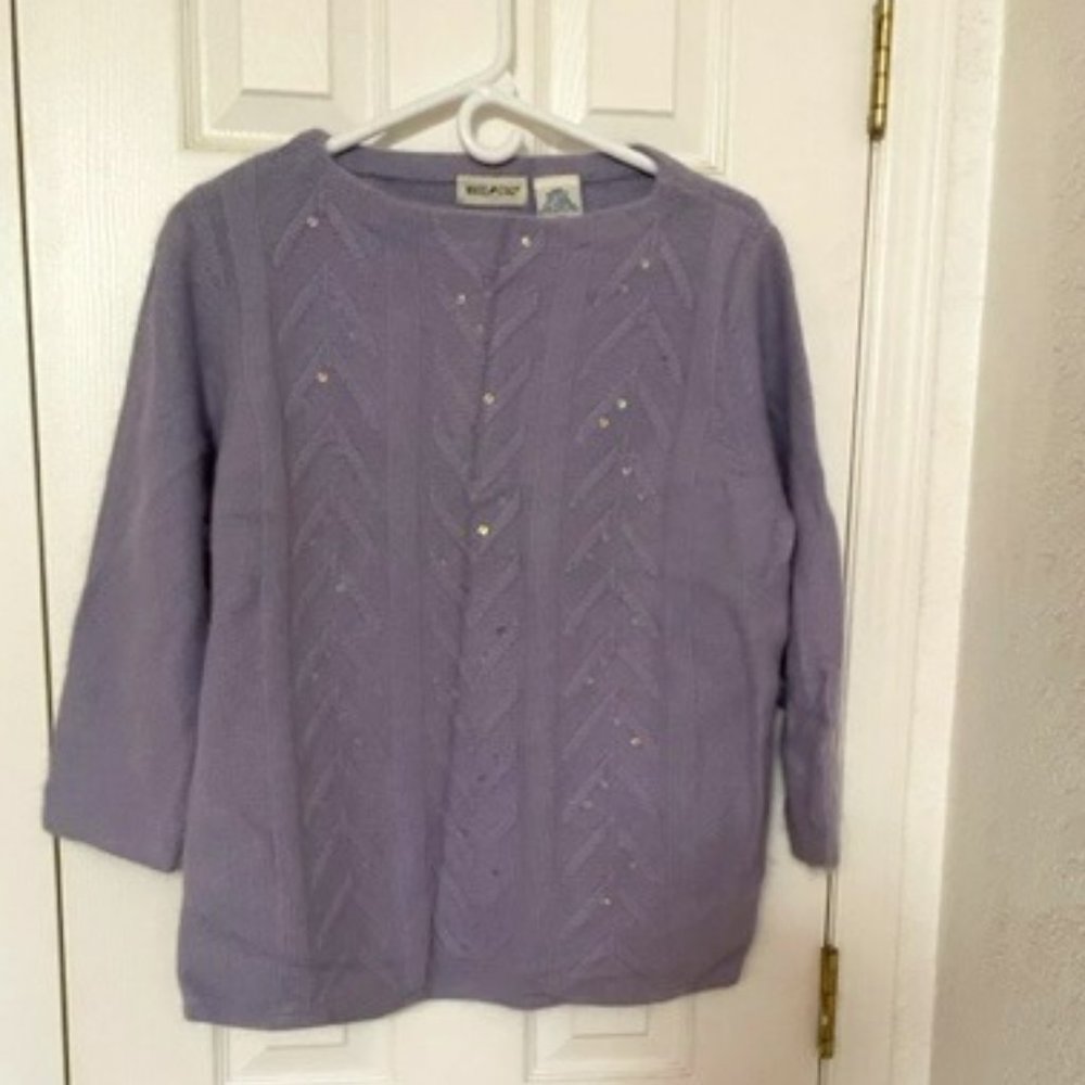 Vintage White Stag Purple Sweater